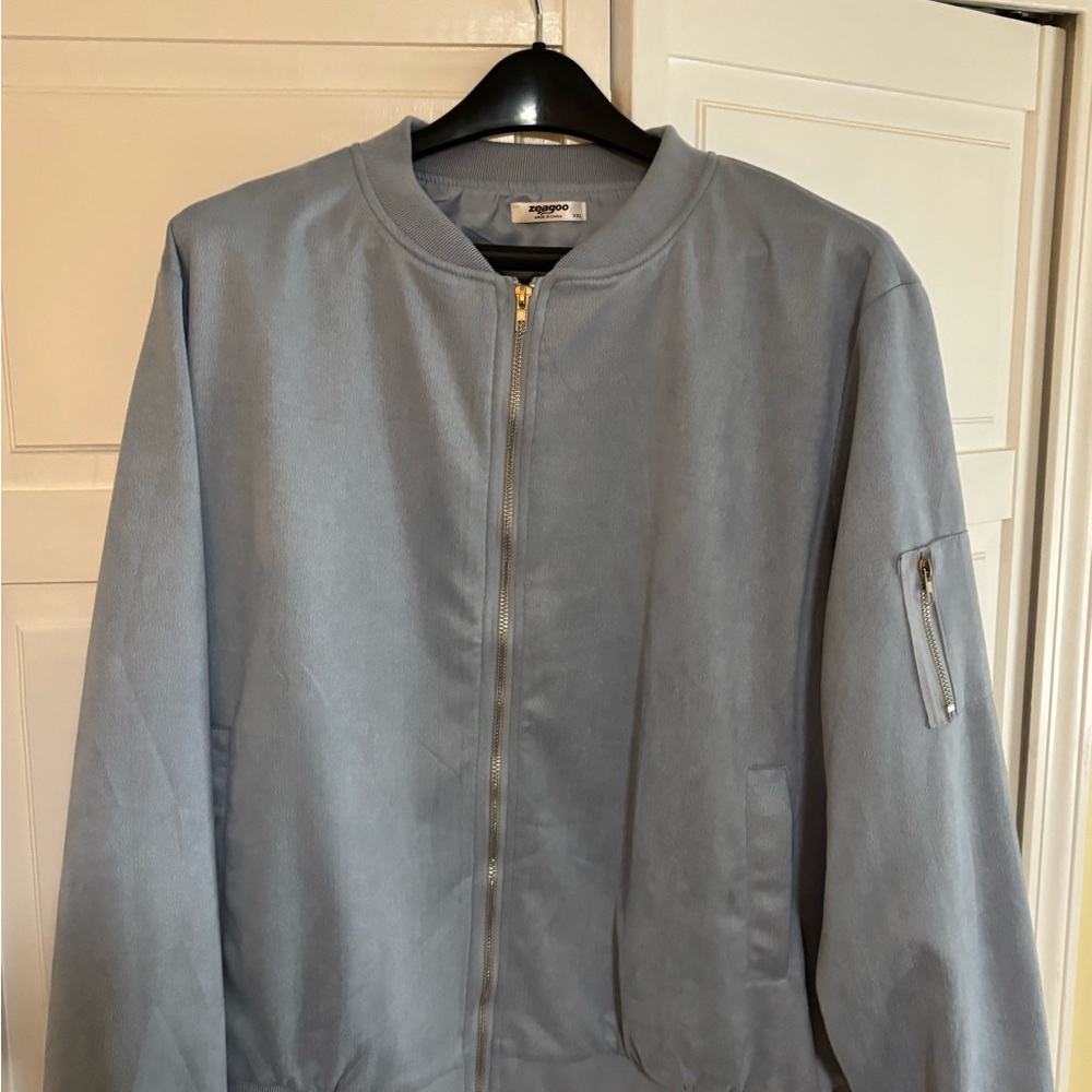 Zeagoo Sky Blue Bomber Jacket